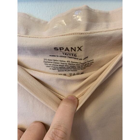 SPANX Shapewear High Waisted Shorts Beige 1X - Picture 3 of 3
